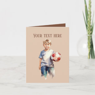 Tarjeta Mensajes de texto para deportes de fútbol masculin