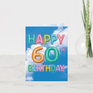 Tarjeta Mensajes inflados Hitos 60 - Cumpleaños