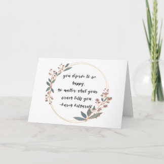 Tarjeta Mental Health Awareness happy Blank Card