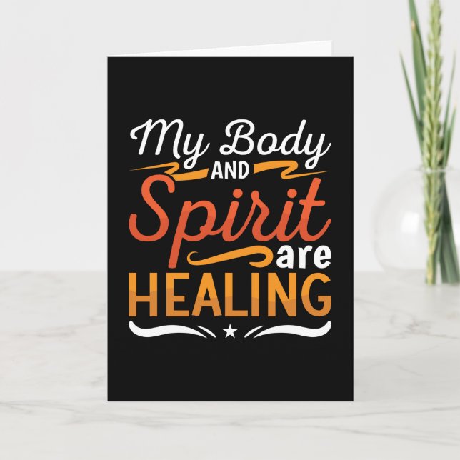 Tarjeta Mental Health My Body And Spirit Anxie Anxiety (Anverso)