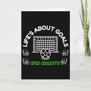 Tarjeta Mentalidad genial del fútbol La vida se trata de g