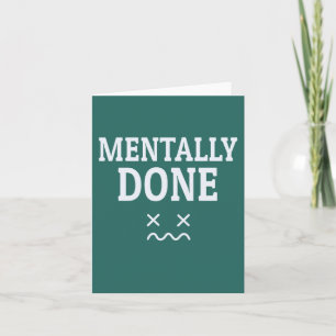 Tarjeta Mentalmente Agotado – Diseño de Estado de Ánimo de
