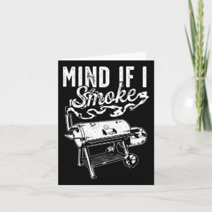 Tarjeta Mente Si Fumo - Funny Bbq Fumador Y Grilling Bb