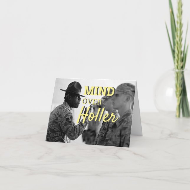 Tarjeta Mente sobre el cadete del campamento militar de Ho (Anverso)