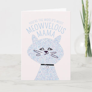 Tarjeta Meowvelous Mama Cat