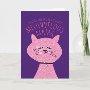 Tarjeta Meowvelous Mama Cat