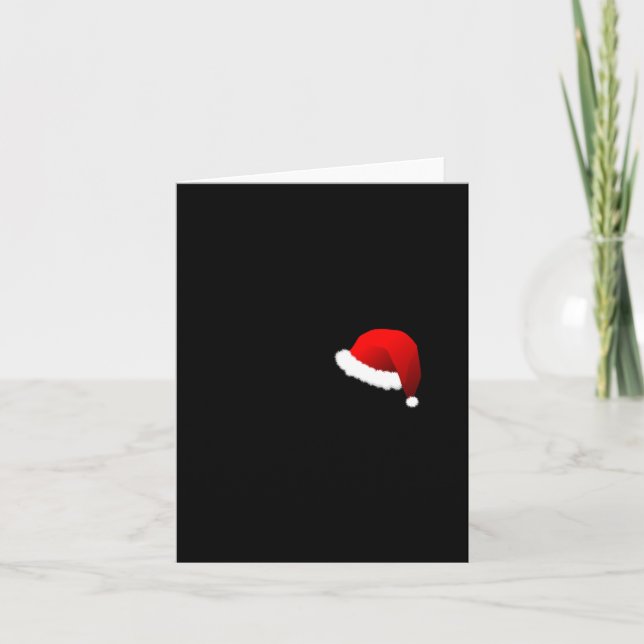 Tarjeta Meowy Christmas Funny Cat Humorous  (Anverso)