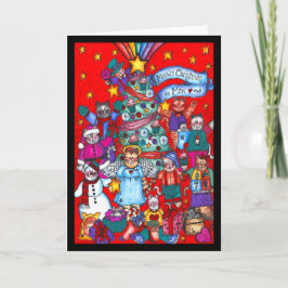 Tarjeta Meowy Navidades a Mew Card