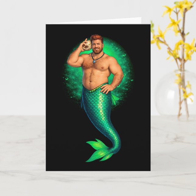 Tarjeta Merbear Lagoon - Tadhg Ó Farraige (flor amarilla)