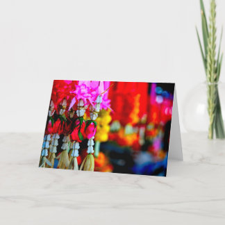 Tarjeta Mercado de la flor, Chiang Mai