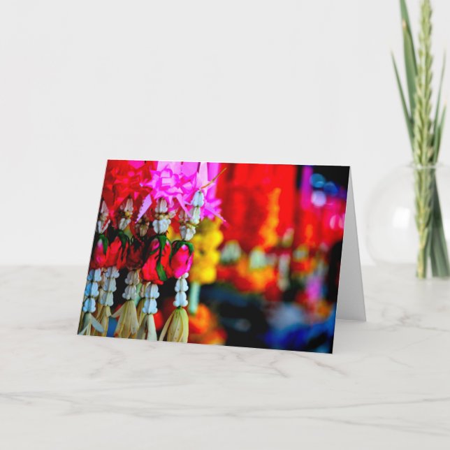 Tarjeta Mercado de la flor, Chiang Mai (Anverso)