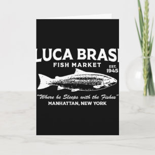 Tarjeta Mercado de Pescado Luca Brasi El Padrino Est 1945 