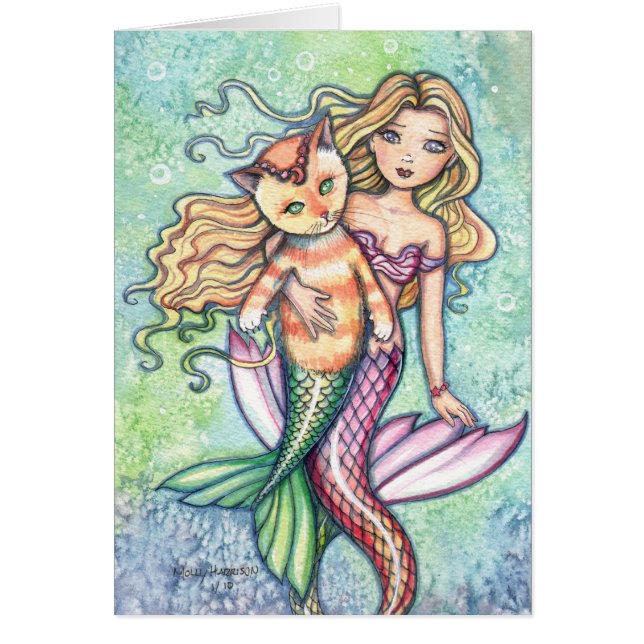 Tarjeta Mercat Mermaid naranja (Frente)