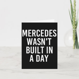 Tarjeta Mercedes no se construyó en un curioso nombre de c