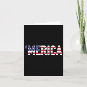 Tarjeta Merica - Bandera Patriótica Usa Estados Unidos Amé