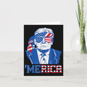 Tarjeta Merica Donald Trump - Funny Trump 4 De Julio Amer