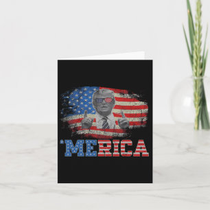 Tarjeta Merica Trump Feliz 4 De Julio Bandera Norteamerica