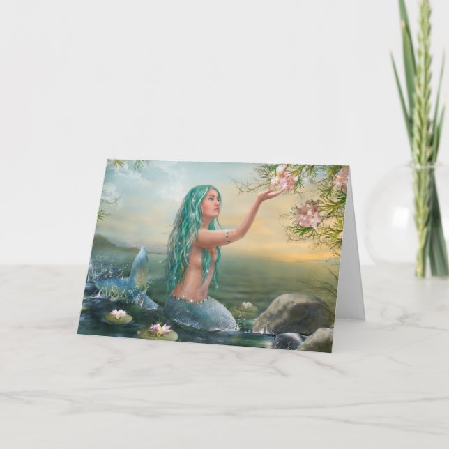 Tarjeta " Mermaid Ariel " (Anverso)