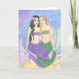 Tarjeta Mermaid Best Friends