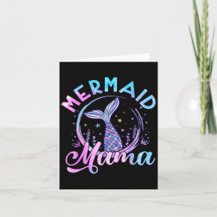 Tarjeta Mermaid Mama Seashell Birday Women Ocean Matchin