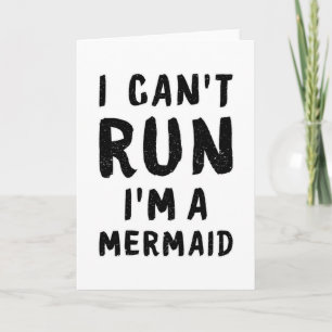 Tarjeta Mermaids Chica Mermaid Sea Art Gracioso Regalo de 