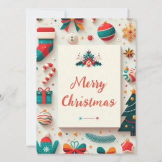 Tarjeta Merry and colorful Christmas card!