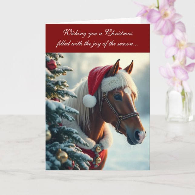 Tarjeta Merry and Mane Christmas Card (Orquídea)