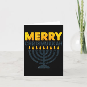 Tarjeta Merry Chrismukkah Navidades Hanukkah Chanukiah Gif