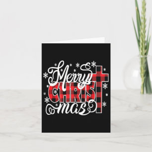 Tarjeta Merry Christ Mas Christian Jesus Navidades Pjs Xma