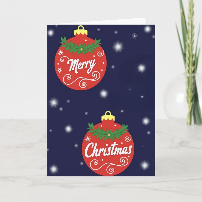 Tarjeta Merry Christmas (Anverso)