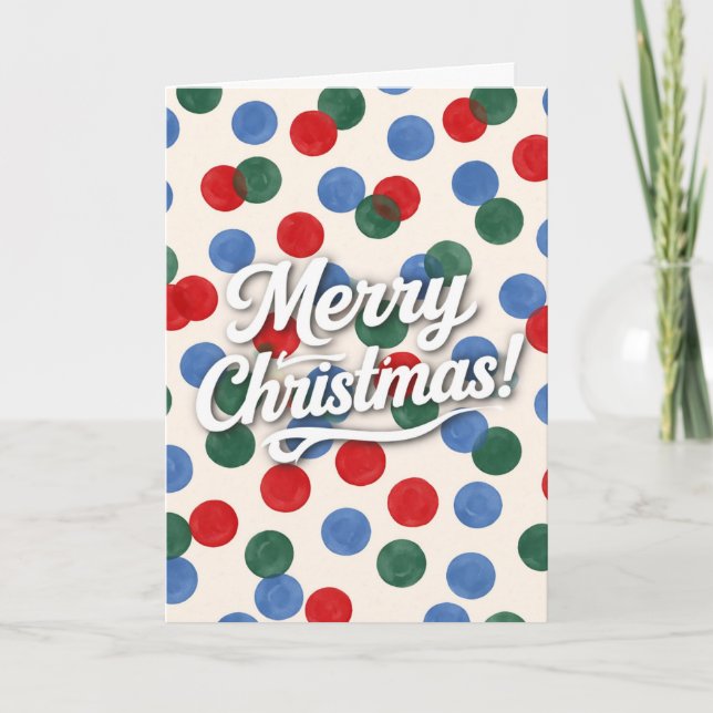 Tarjeta Merry Christmas (Anverso)