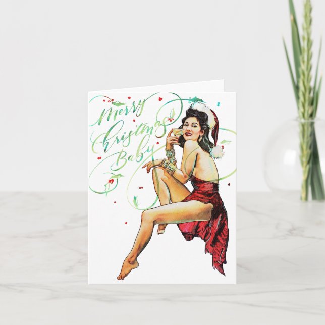Tarjeta Merry Christmas Baby Folded holiday card (Anverso)