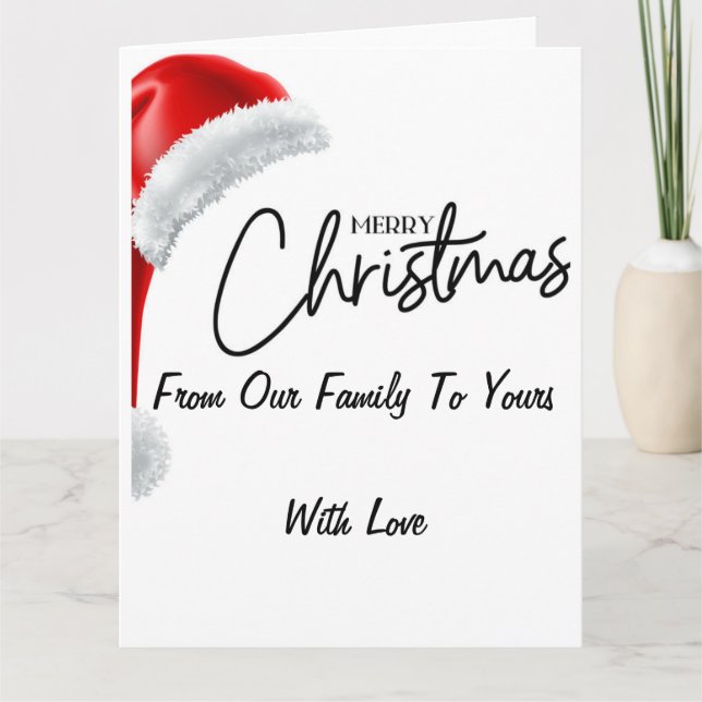 Tarjeta Merry Christmas Card (Anverso)