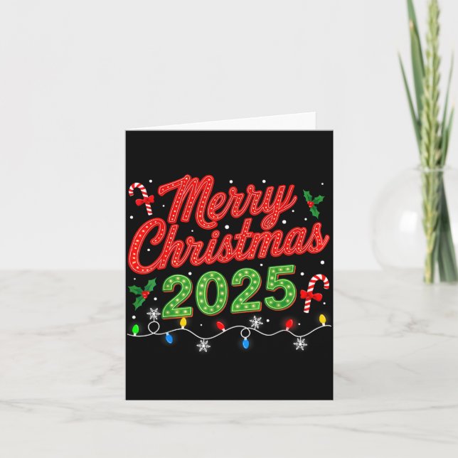 Tarjeta Merry Christmas For Women Men Boys Youth Xmas  (Anverso)