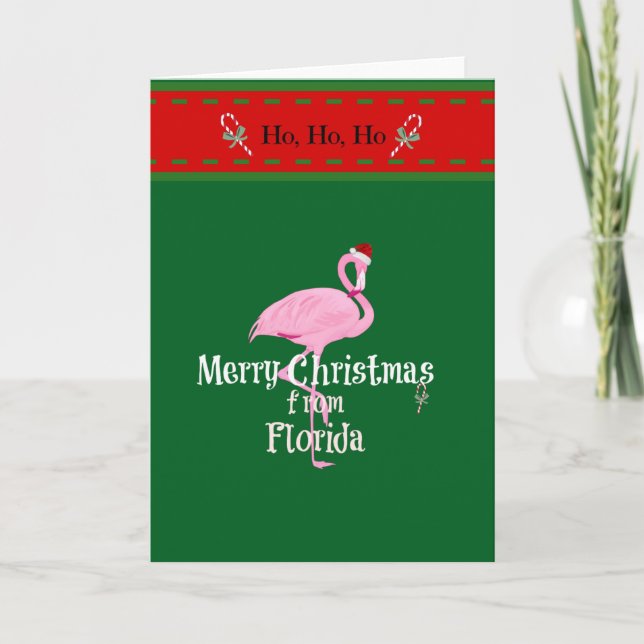Tarjeta Merry Christmas from Florida (Anverso)