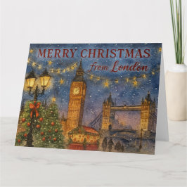 Tarjeta Merry Christmas from London