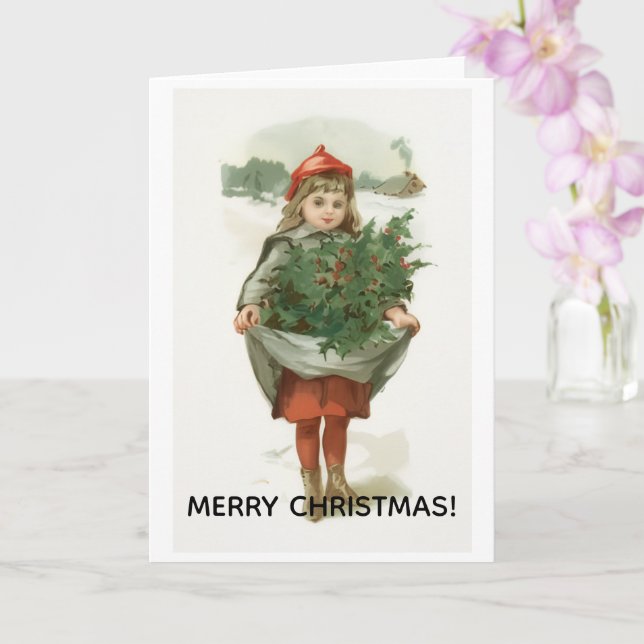Tarjeta Merry Christmas Greeting Card (Orquídea)