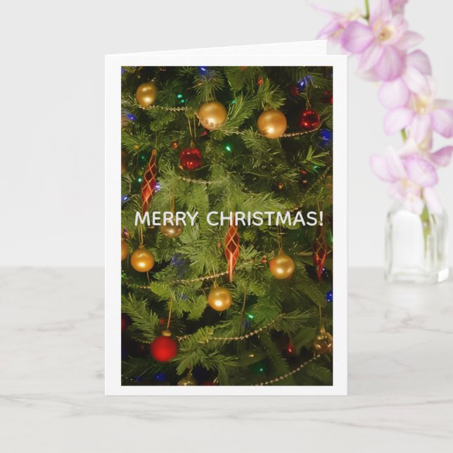 Tarjeta Merry Christmas Greeting Card (Orquídea)