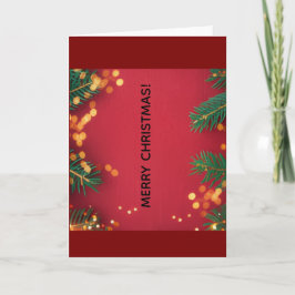 Tarjeta Merry Christmas Greeting Card