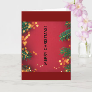 Tarjeta Merry Christmas Greeting Card