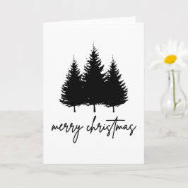 Tarjeta Merry Christmas minimalista Temporada de fiestas