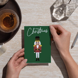 Tarjeta Merry Christmas Nutcracker - Classic Holiday Card