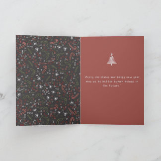 Tarjeta Merry Christmas Red Modern