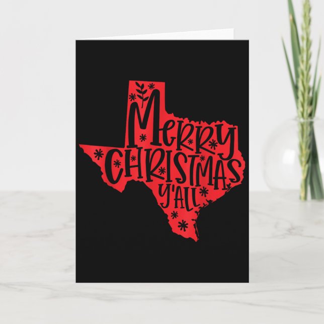 Tarjeta Merry Christmas Texas  (Anverso)