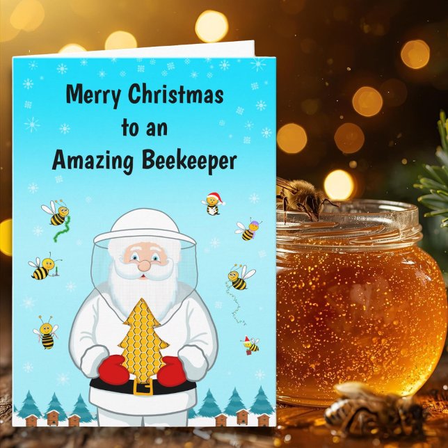 Tarjeta Merry Christmas to an Amazing Beekeeper (Subido por el creador)