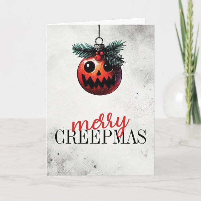 Tarjeta Merry Creepmas (Anverso)