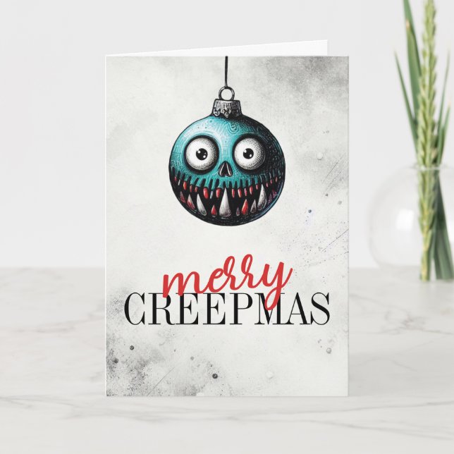 Tarjeta Merry Creepmas (Anverso)