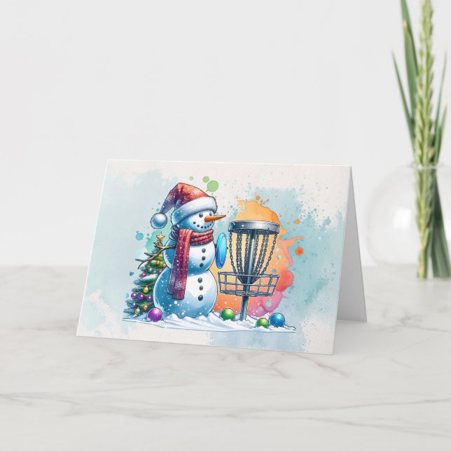 Tarjeta Merry Disk-mas | Navidades personalizados de disco (Anverso)