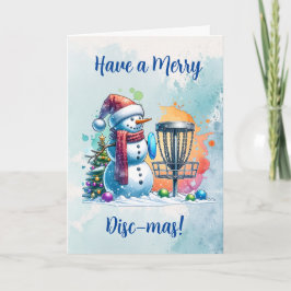 Tarjeta Merry Disk-mas | Navidades personalizados de disco