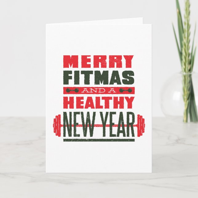 Tarjeta Merry fitmas (Anverso)